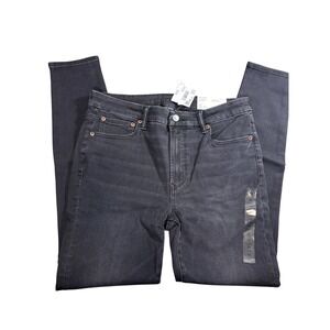 American Eagle Women's Black Luxe Stretch High Rise Jeans Size 12